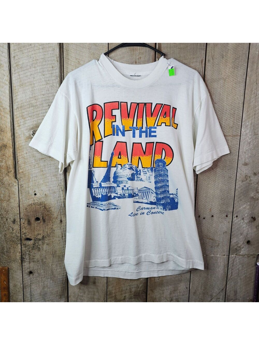 Vintage Carman Revival In The Land Live In Concert T-Shirt Size L